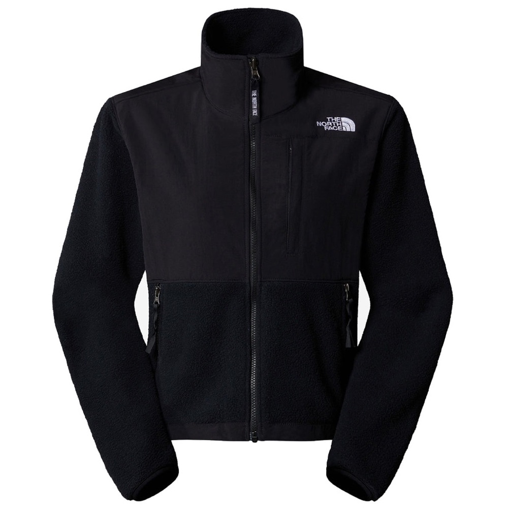 The North Face Denali Jacket Womens Large Black Fleece Full Zip Retro